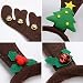 ZOYLINK 6PCS Diademas de astas de Reno Diademas Campanas, Árbol de Navidad,...