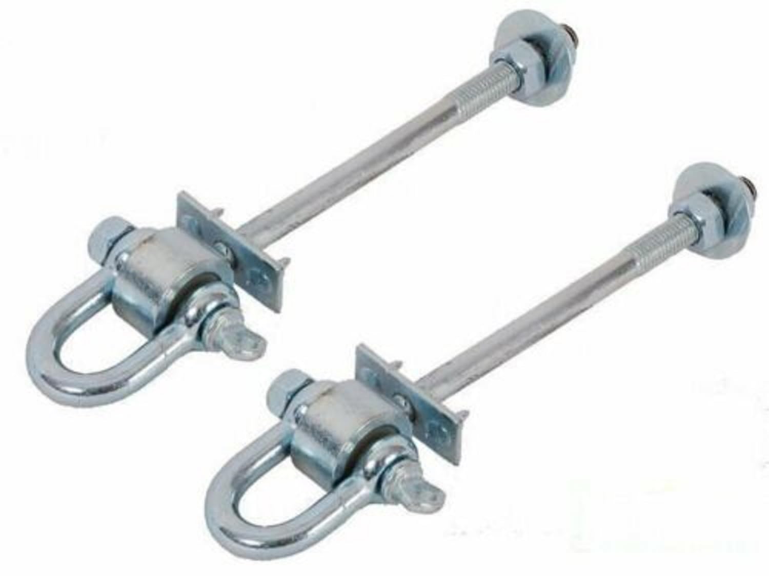 2 x Swing Hook D Type M12 for wooden beam climbing frame attachment galvanized steel