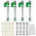 RCLIONS 43mm RC Shocks Adjustable Absorber Damper for All 1/24th Axial SCX24 AXI90081 Deadbolt AXI00005/AXI00006 RC Crawler Car Upgrades (Green)