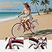 MOONCOOL Beach Cruiser Bike for Women and Men, 24/26 Inch 7-Speed Adult Bicycle, Comfortable Step-Through Frame with Rear Rack, Classic City Cruiser