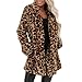 Produktbild XINAINI Damen Strickjacke - Strickmantel Leopardenmuster Mit Langen ÄRmeln Und TaschenLang Cardigan Elegant Strickcardigan Coat Herbst Winter Dicke Warme Outwear Mantel ÜBergangsjacke