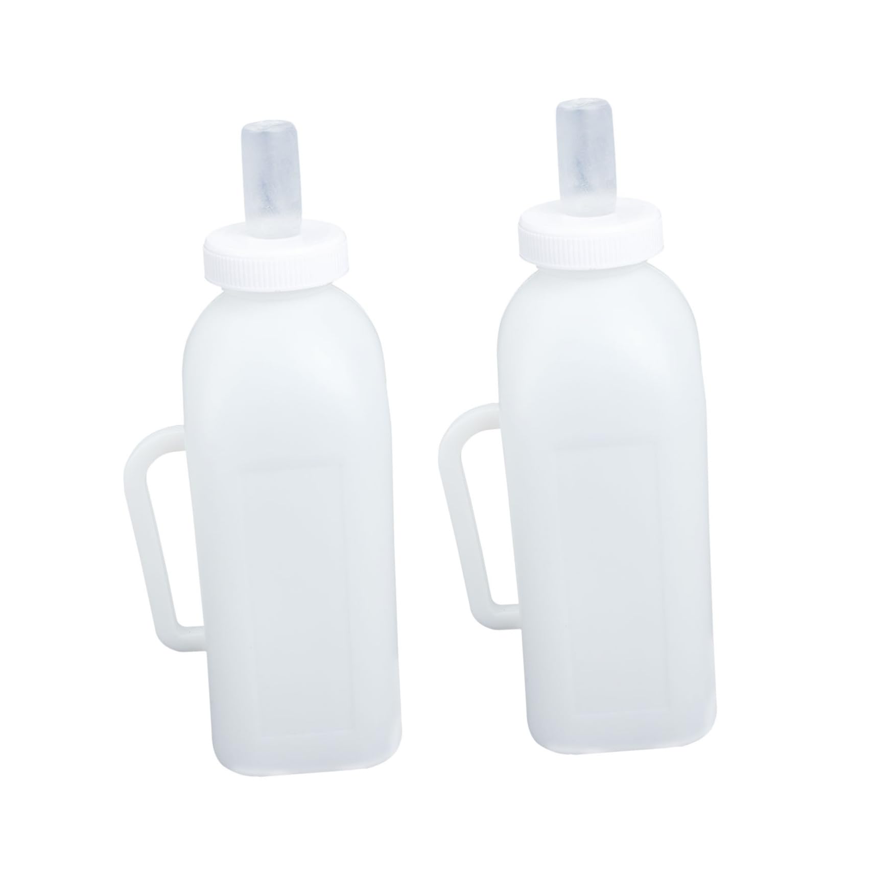 CORHAD 2Pcs Durable Nursing Milk Bottles for Calves Kittens and Puppies Lightweight Easy to Use with Scale Label Design for Precise Feeding Portable Pet Feeding