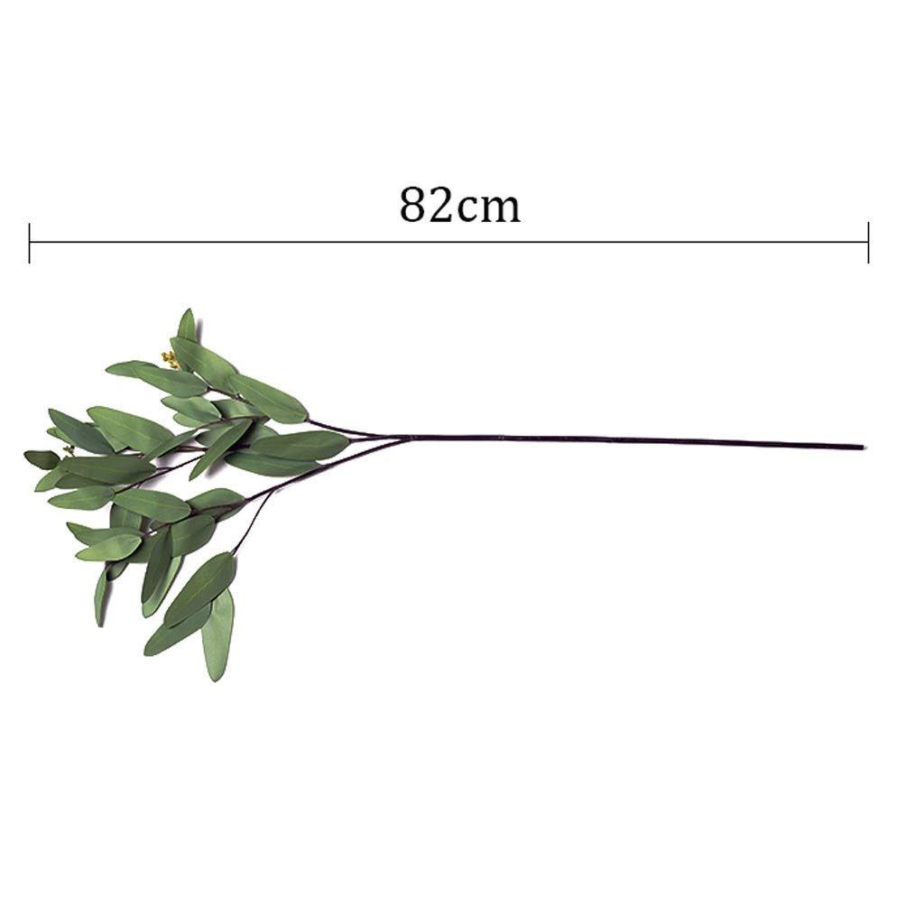 Eucalyptus sztuczne kwiaty z oddziałów owocowych domowe dekoracje domu salon stół kreatywny kwiat wazon ozdoby kwiatowe (Color : A)