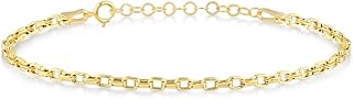 Sponsored Ad - 14k Real Gold Chain Bracelet for Women | Chain Bracelets in 14k Gold | Cable, Mariner, Figaro, Twist, Oval ...