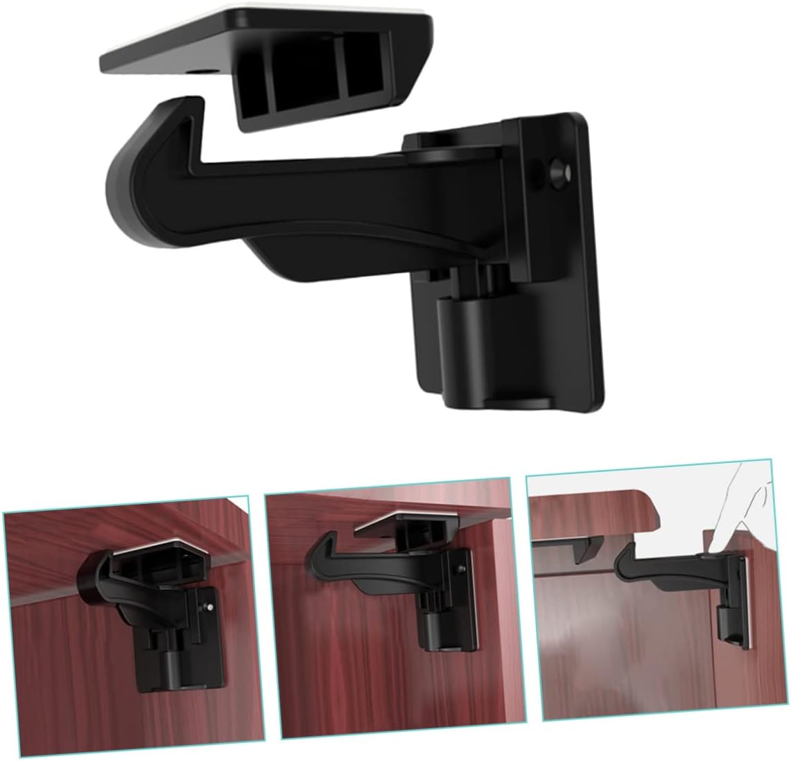 Milisten Invisible Drawer Latches for Boys and Girls 10pcs Child Safety Locks Baby Proofing Prevent Children from Opening Drawers Easily