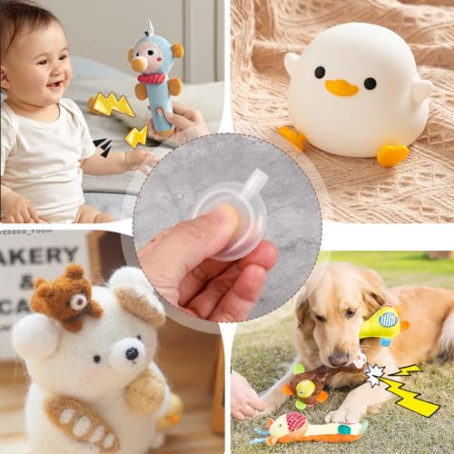 Rapidbok 10 Stück Spielzeug Noise Squeakers Quietscher zum Einnähen, Verwendet Für Hundespielzeug, Haustiere