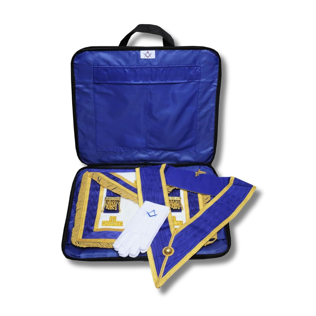 Regalia Store Premium Freimaurer-Regalia-Hülle, weich, leicht, wasserdichtes Cordura-Material, Schwarz, 43,2 x 50,8 cm
