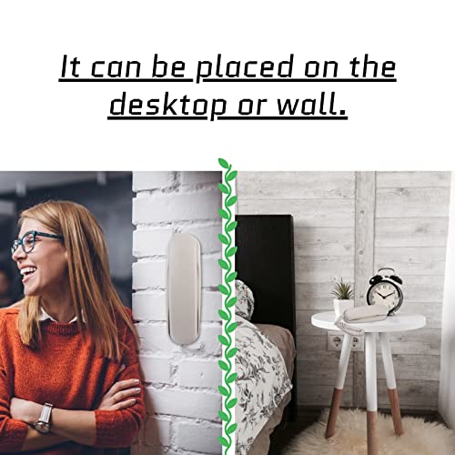Teléfono fijo de pared y escritorio 2 en 1, con cable, blanco miniatura 2
