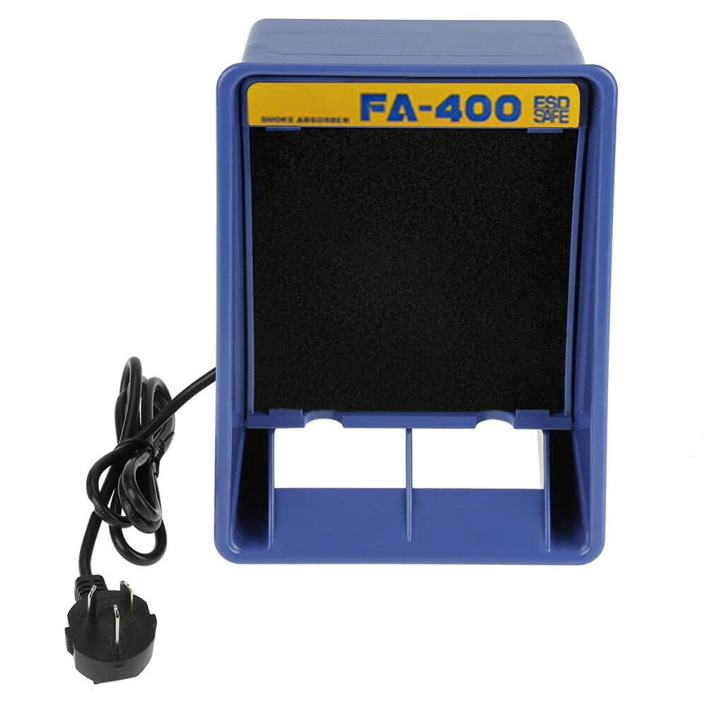Suonty Blue Fa-400 Bench Top Smoke Absorber Solder Fume Extractor Silent Remover Air Filter Fan Soldering Tool Absorber-Remover Fume Extractor For Removes Soldering Smoke And Fumes Quickly 50Hz