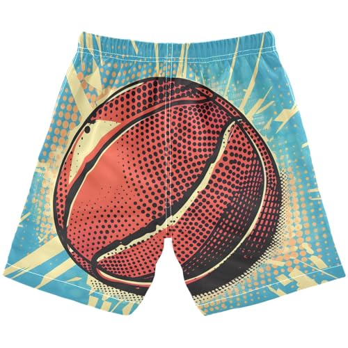 A Basketball Boys Swim Trunks, Quick Dry Toddler Beach Shorts Boy Swimwear Bathing Suit2