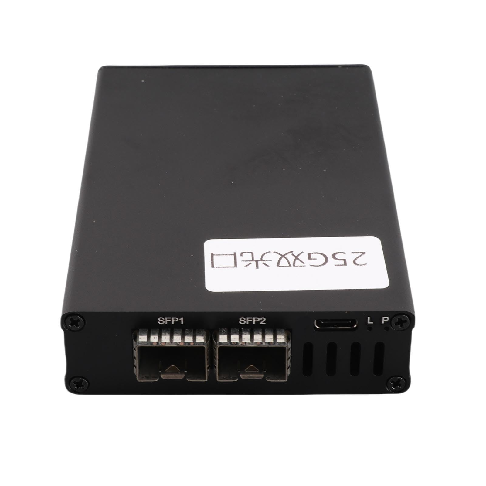 Generic Adattatore per Scheda di Rete 25G Materiale in Lega di Alluminio Scheda di Rete Plug and Play Ad Alta velocità per OS X, Sistemi Leggera e Compatta (Doppia porta)