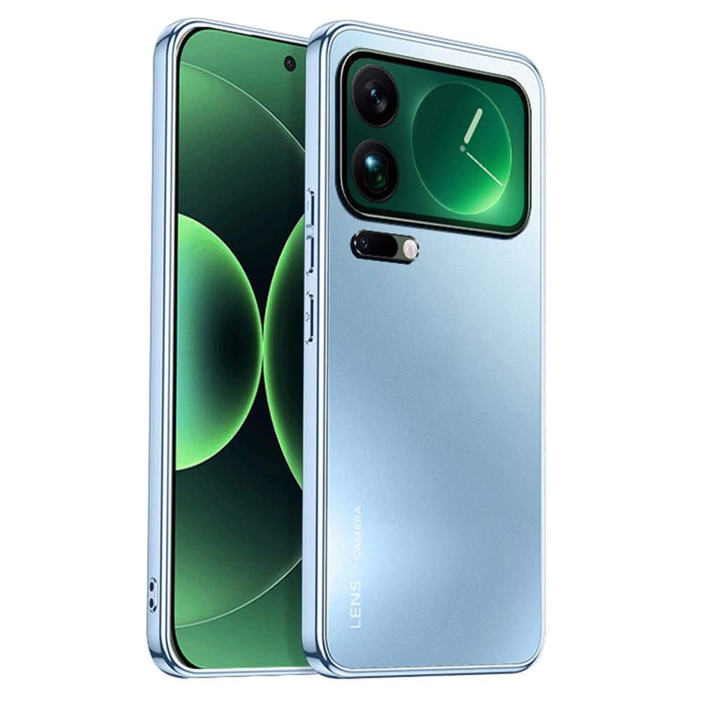 Custodia Sottile Per Xiaomi 17/17 Pro/17 Pro Max, Custodia Protettiva Galvanica Leggera Di Lusso Per Affari, Custodia Per Telefono Anti-impronta Smerigliata,17pro max,Blue1
