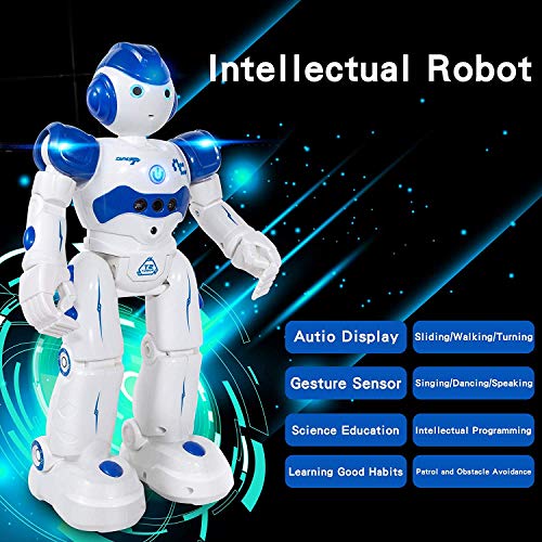 Taiker Robot for Kids, Intellectual Gesture Sensor & Rechargeable Robot Toys for Kids with Walking, Sliding, Turning, Singing, Dancing, Speaking and Teaching Science