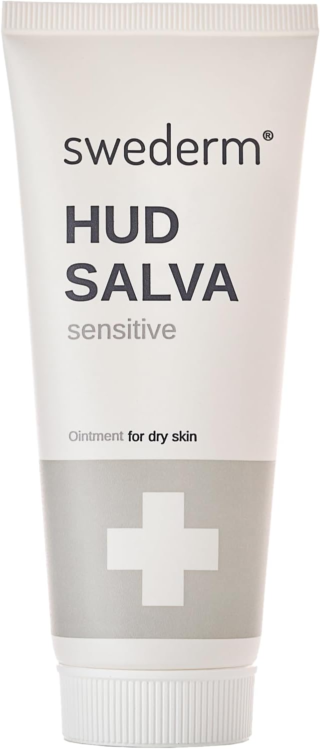 Hudsalva Sensitive beschermende handcrème, zalf met glycerine, voor atopische huid, droge handen en voeten, eelt hydrateert en regenereert voor volwassenen en kinderen, parfumvrij, 100 ml
