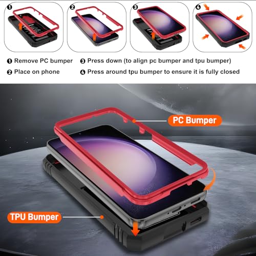 Coque Samsung S23 évite les bris d'écran avec ses 2 films - 4