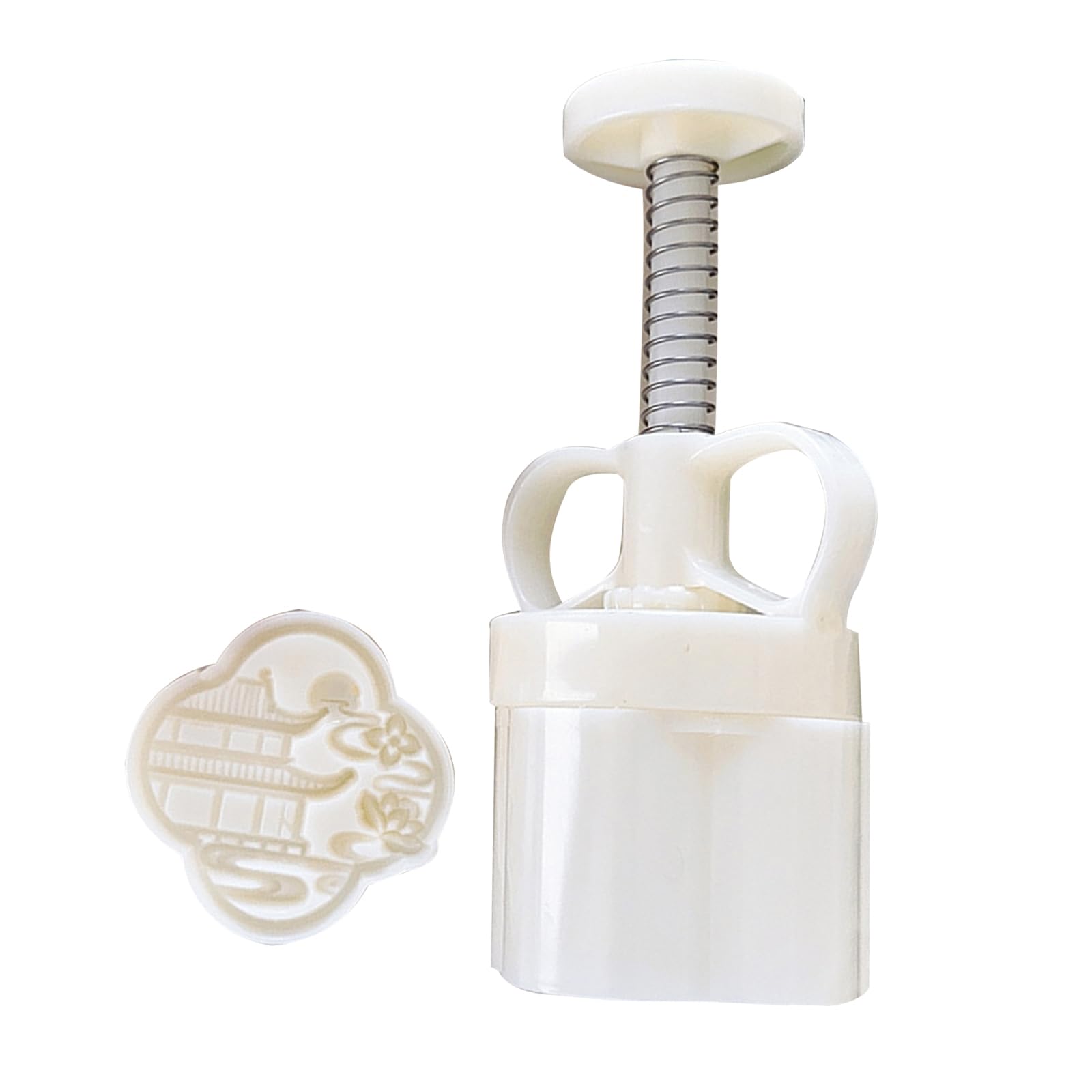 Jazuaiao Mold with Stamp Bean Pastes Cake Mold Hand Pressed Ice Skin Dessert Bakewares for Cooking Lover Baking Tool