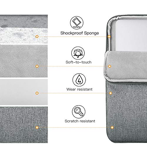 TiMOVO-Funda-para-iPad-Pro-129-20202021-MacBook-Air-13-Inch-MacBook-Pro-13-Galaxy-Tab-S7-Surface-Pro-X76543-Bolsa-de-13-Inch-Tablet-Poliester-con-Doble-Bolsillo-Gris-Claro