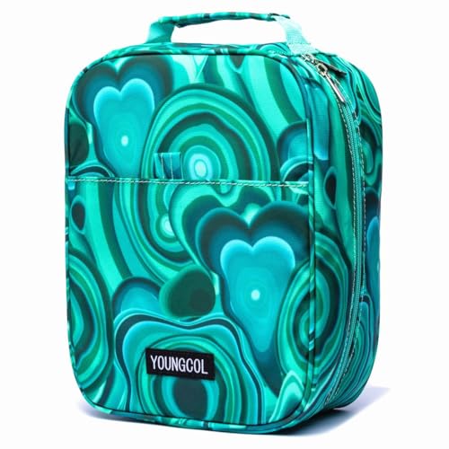 Image of YOUNGCOL 250 Pencil Case 170 Gel Pen Case High Capacity Pens Holder Colored Pencils Organizer Storage for Watercolor Pens Markers (Green Marble)