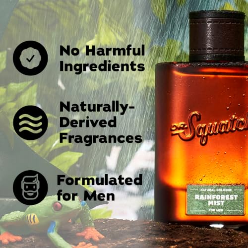 Image of Dr. Squatch Natural Cologne for Men - Scent-Lock Technology and Sustainably-Sourced Ingredients - Rainforest Mist Cologne (1.7 fl oz)