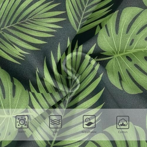 Green Monstera Palm Leaves Kids Underwear, Toddler Panties, Girls Cotton Underwear, 2–8 Years3