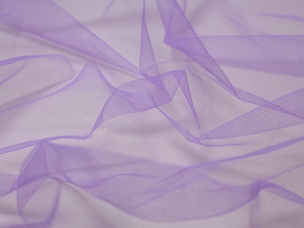 Minerva Dress Net Fabric Lilac - per metre