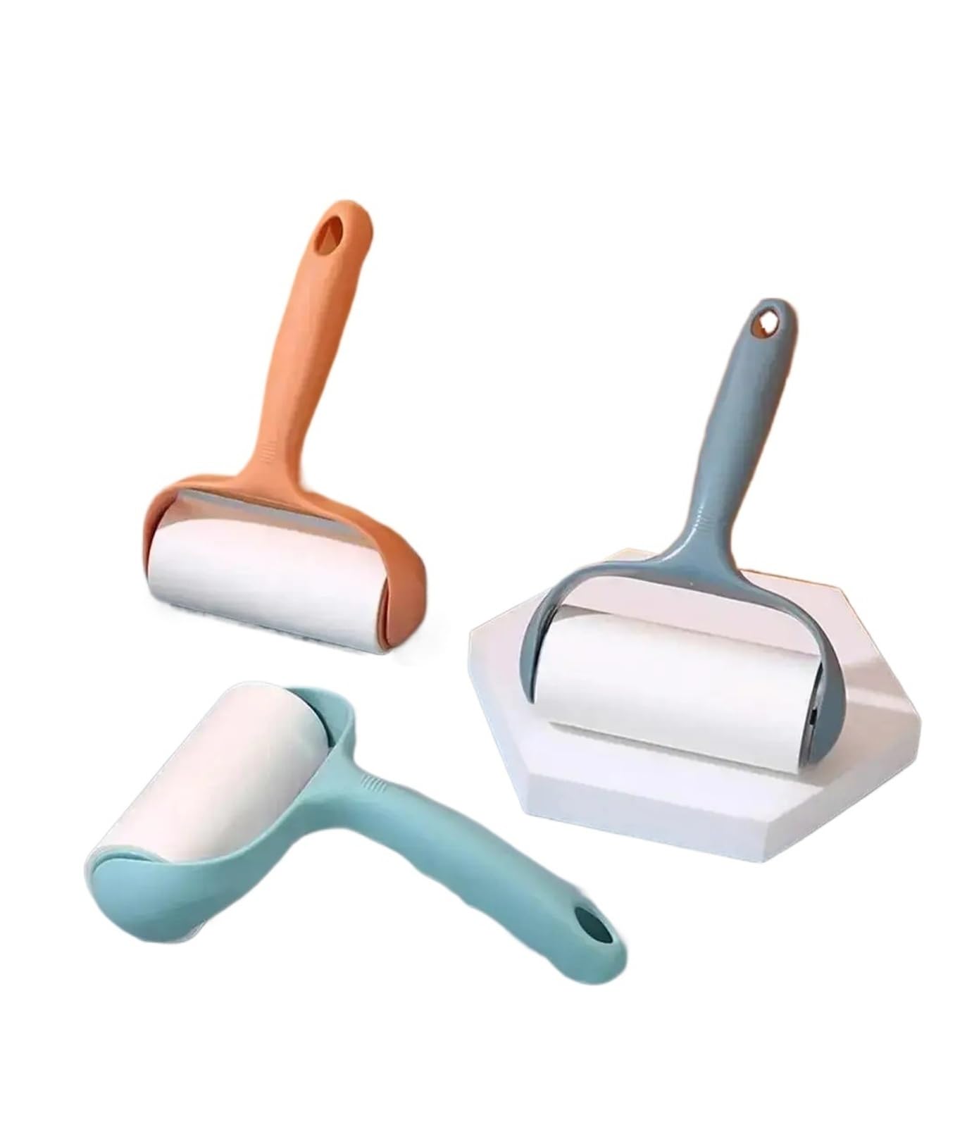 Lint roller Tearable Roll Paper Sticky Roller Dust Wiper Pet Hair(Random color)