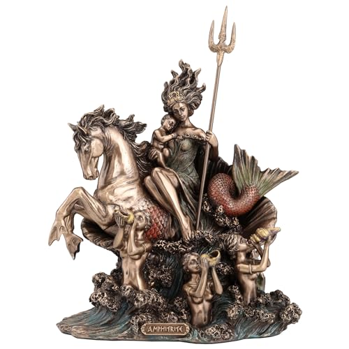 Figura Decorativa Amphitrite Diosa Griega del Mar 24 cm