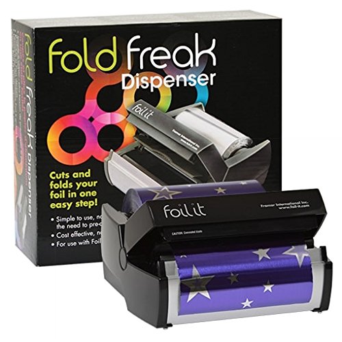 Framar Fold Freak Foil Dispenser for Aluminum Foil, Hair Foils (Cuts and Fold's Hair Foil)