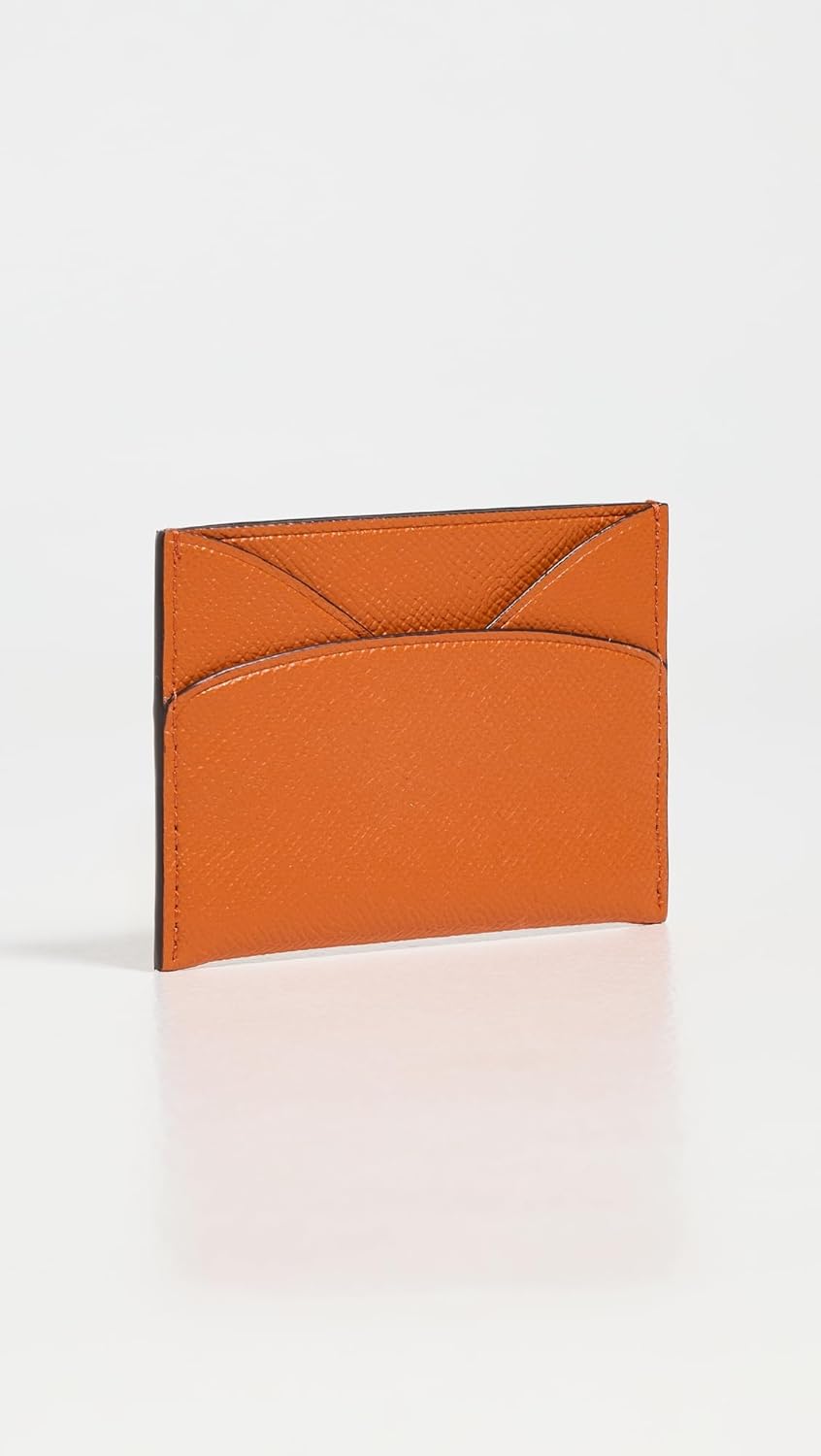 Tory Burch Women's Romy Flat Card Case, Orange, One Size