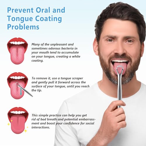 8 Fl.Oz Kokosnuss-Pulling-Öl, Minzöl-Pulling-Mundwasser mit Zungenschaber, alkoholfrei, natürliches Kokosnuss- und Pfefferminzöl-Pulling für Zahnaufhellung, frischen Atem (2 PCS) – Bild 3