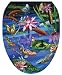 Toilet Tattoos TT-7740-O Koi Fish Decorative Applique for Toilet Lid, Elongated