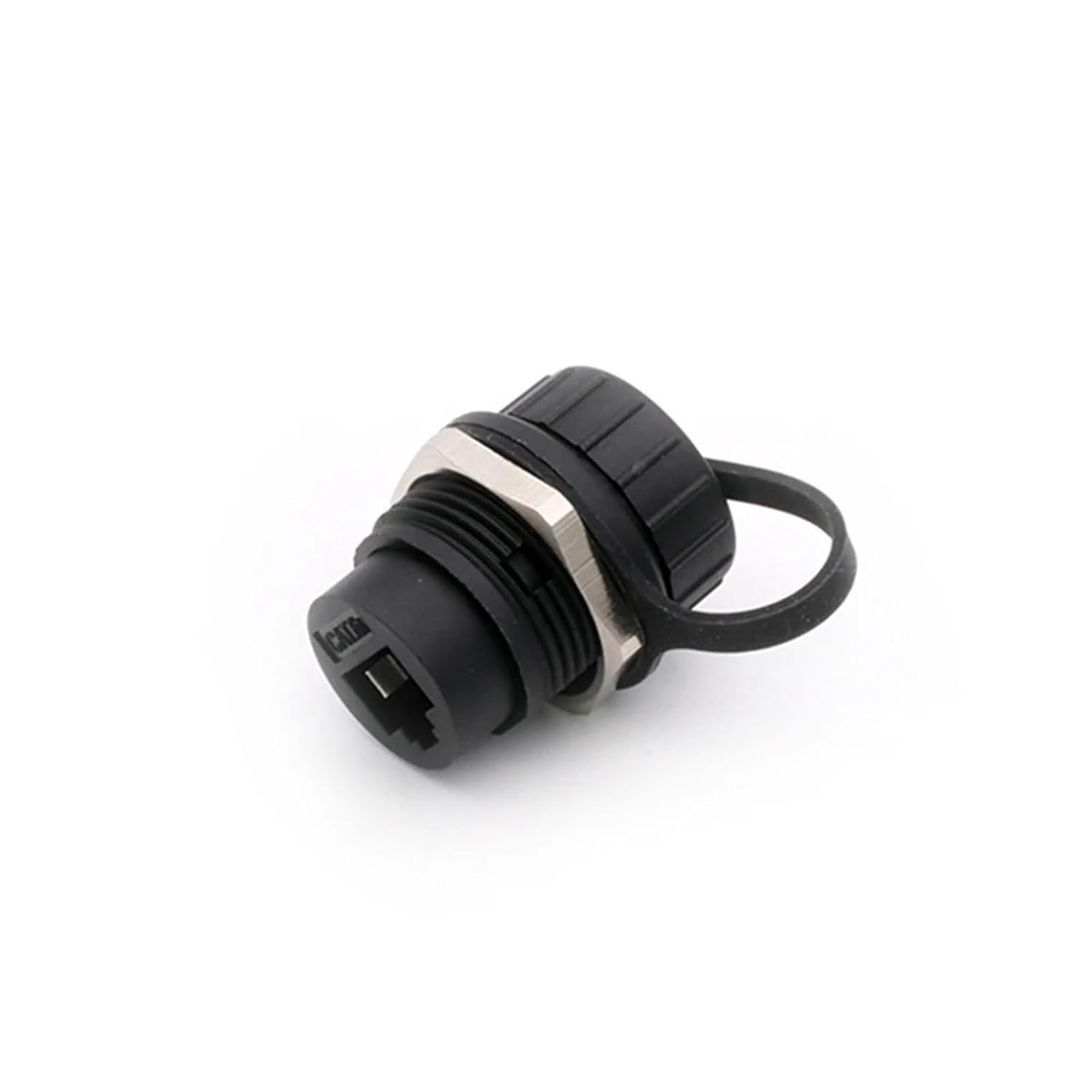 1PC RJ45 Connector, CAT.6, CAT6A,D Type, 8P8C, Metal Shell+Copper Pins, Panel Mount Chassis RJ45 Female Socket Network Connector(CAT 6-Plastic)