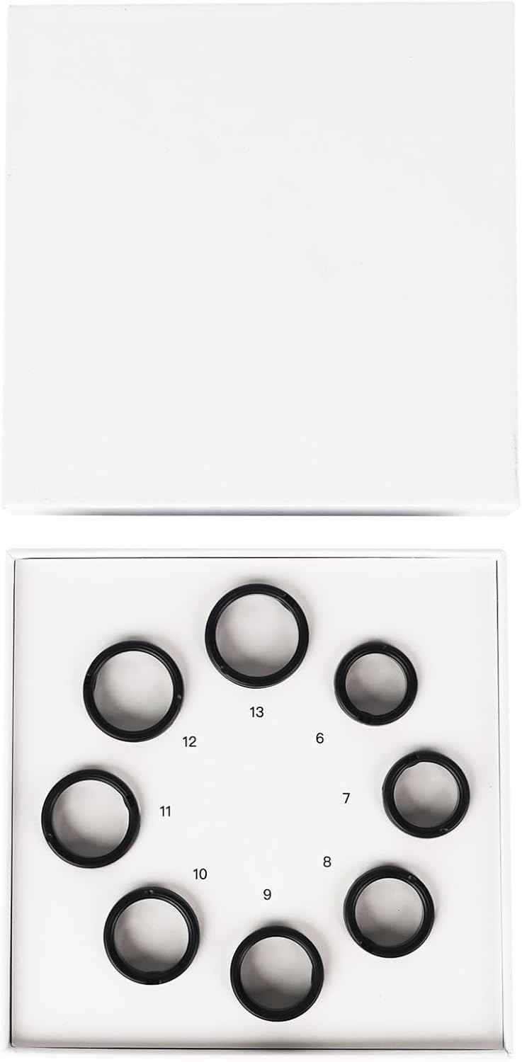 Smart Ring Sizing Kit - 8 Sizes (6-13) for Men & Women - Accurate Measurement Tool for Smart Rings - Find Before Purchase - Jewelry Sizer Guide for Engagement & Wedding Bands-image-13