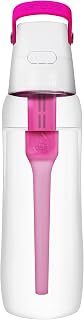 DAFI Trinkflasche mit Filter Solid 0,7 L Rosa - Wasserflasche filtert Chlor beim Trinken, Wasserfilter Flasche, Water Filter Bottle - für unterwegs, Reisen, Sport, BPA-Frei