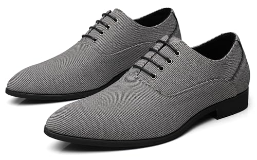 Image of Men's Fashion Casual Oxford Shoes Lace-up Formal Sneakers