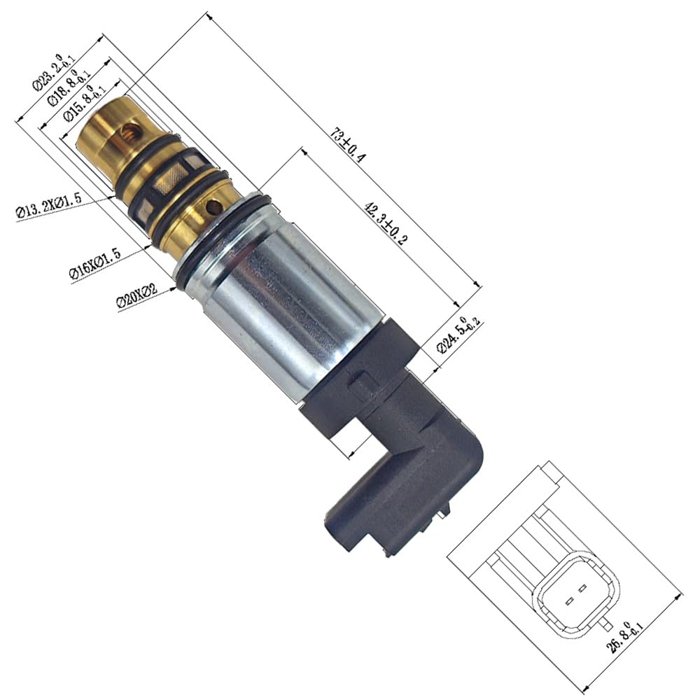 zawór sprężarki klimatyzacji‌ Do Peugeot 307 308 CC SW 3008 5008 508 klimatyzacja AC sprężarka elektroniczny elektromagnetyczny zawór sterujący zawór sprężarki chłodnicy‌