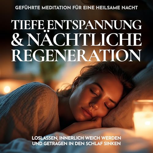 Tiefe Entspannung & n&auml;chtliche Regeneration - Gef&uuml;hrte Meditation f&uuml;r eine heilsame Nacht cover art