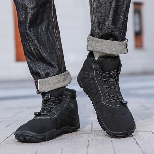 Men's Women's Barefoot Boots Snow Boots Wide Toe Box Zero Drop Barefoot Winter Shoes for Hiking Vindra Flex Technology Minimalist Outdoor Boots 5