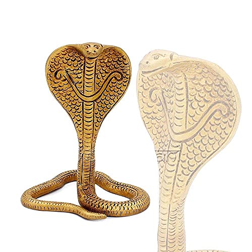 Image of VEDIC VAANI Brass Lord Shiva Nagaraj Vasuki Serpent Naag Devta (Snake) Sharpdosh Idol for Puja (1 Pcs)