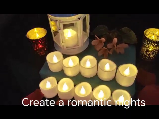 Image of Flickering Flameless Led Tealight Candles with Timer, 6 Hours On and 18 Hours Off in 24 Hours Cycle Automatically Battery Votive Candles for Home Decoration,12 Pack,Warm White