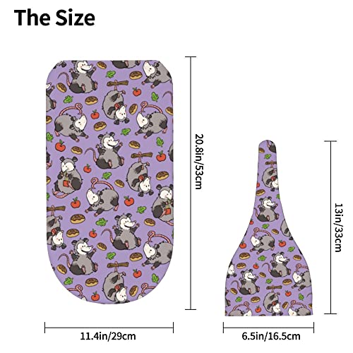 Image of Purple Possum Newborn Swaddle Blankets with Hat Sets Newborn Receiving Blanket for Boy Girl Swaddle Sack Shower Infant Gift