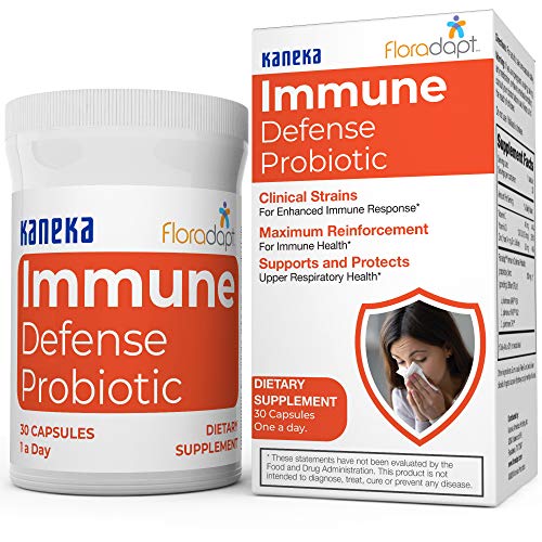 Immune Defense Probiotic - Multi-Strain Immune Support Probiotic with Vitamin C, Vitamin D3 & Zinc for Respiratory Health, Gut & Immune Systemâ€“ Probiotic Formulation for Women and Men - 30 Capsules