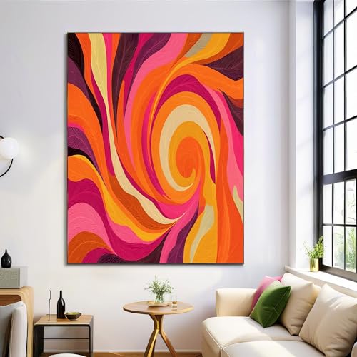 Leinwand Bilder, Abstrakte Kunst Illustration Wandbilder, Klassisch Wand Deko Wohnzimmer Schlafzimmer Badezimmer Küche, Zimmer Deko Aesthetic,...