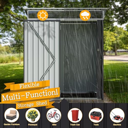 Shintenchi 5x3 FT Metal Shed