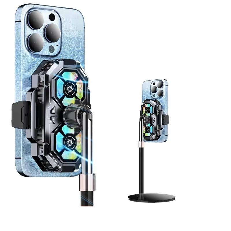 Image of BKN Fast Ultra SL-22 Cooling Mobile AC Fan Radiator | Mobile Cooler USB Powered Fan Cooling Radiator Game Cooler -3 degree for Mobile Phone Gaming, Live Streaming, Outdoor Vlog, Gaming