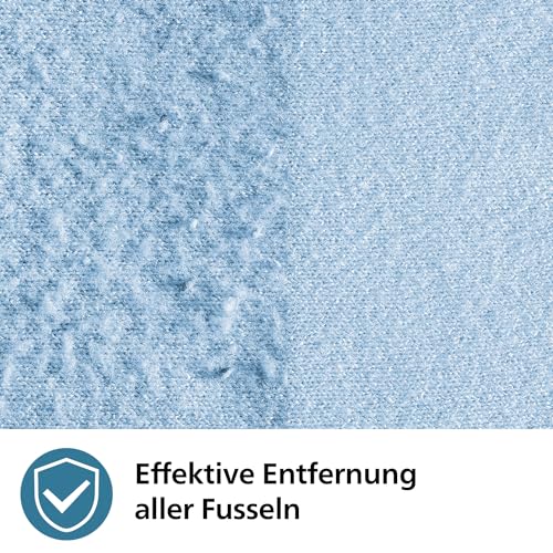 Philips Fusselrasierer, Wiederaufladbarer USB-Fusselentferner, Sicher auf Allen Kleidungsstücken, inkl. USB-Ladegerät, Effektive Entfernung Aller Fusseln, Mühelose Entsorgung, Blau (GCA2100/20)
