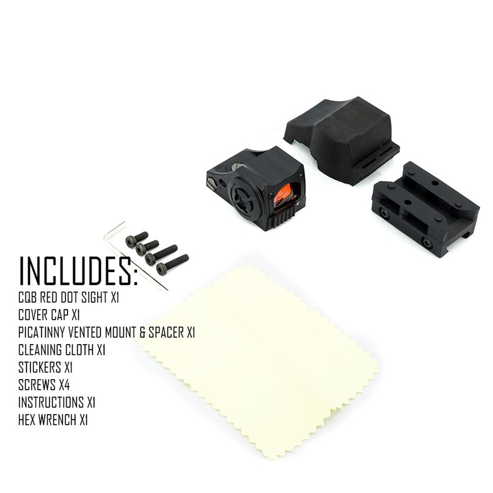 Mini mira de punto rojo para pistolas, óptica deportiva de rango cercano con retícula 3MOA, diseño compacto y ligero
