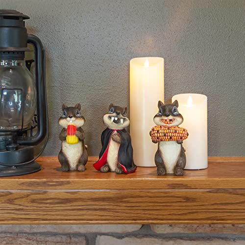 Design House Fall Chipmunks, Resin, Multicolor, 6-inch - Image 4