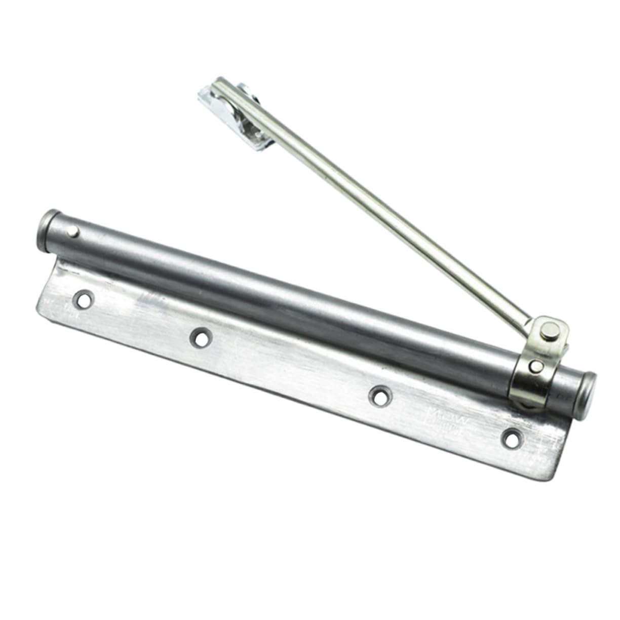 Bisagra de puerta automática LIFKOME oculta y plateada con resorte ajustable