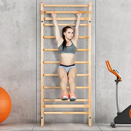 COSTWAY Spalliera Svedese Adulti e Bambini, Scala